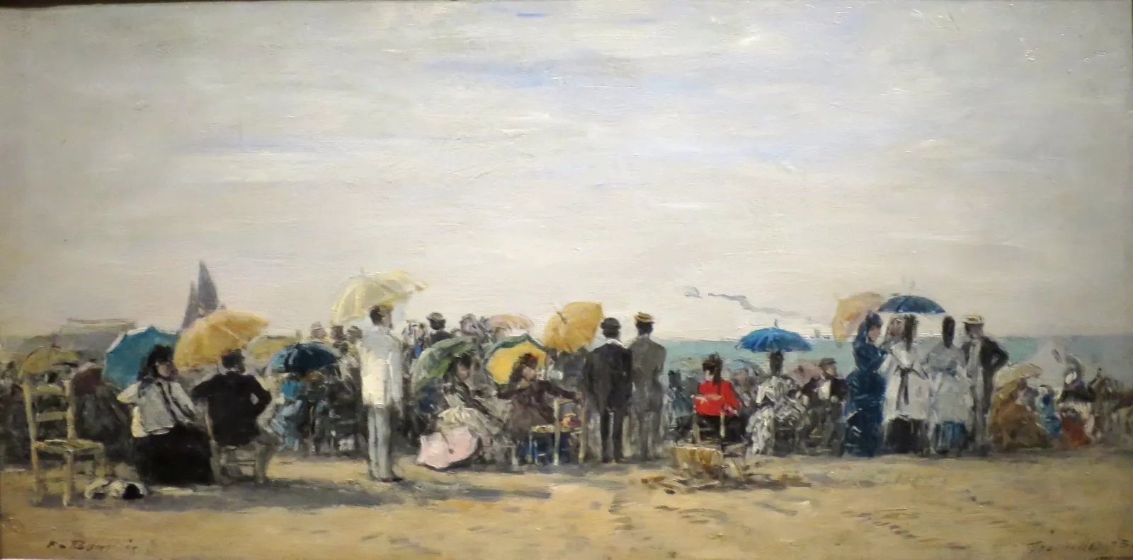 Plage à Trouville, Eugène Boudin