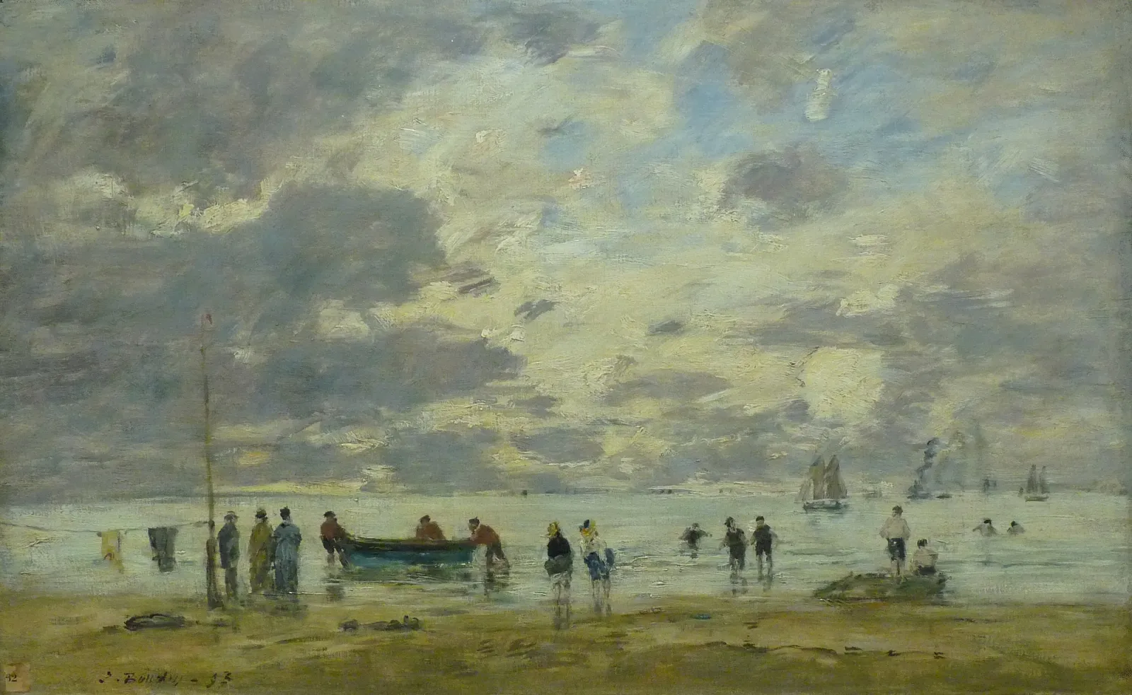 Plage de Deauville, Eugène Boudin