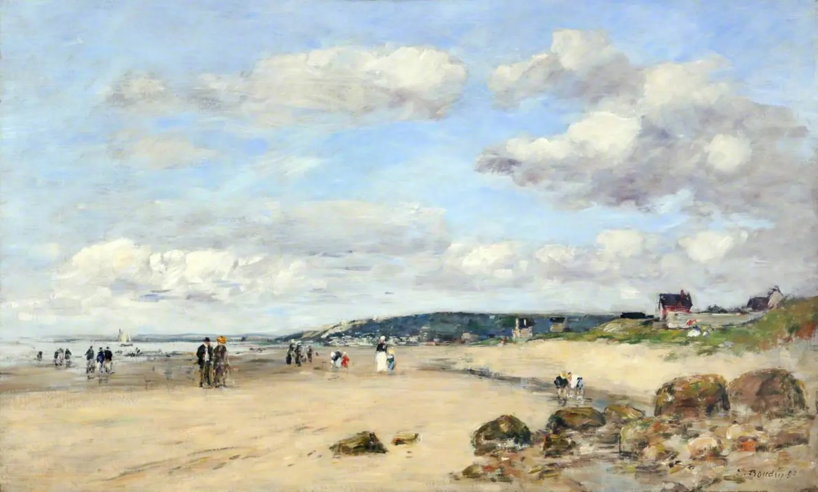 Plage en Normandie, France, Eugène Boudin
