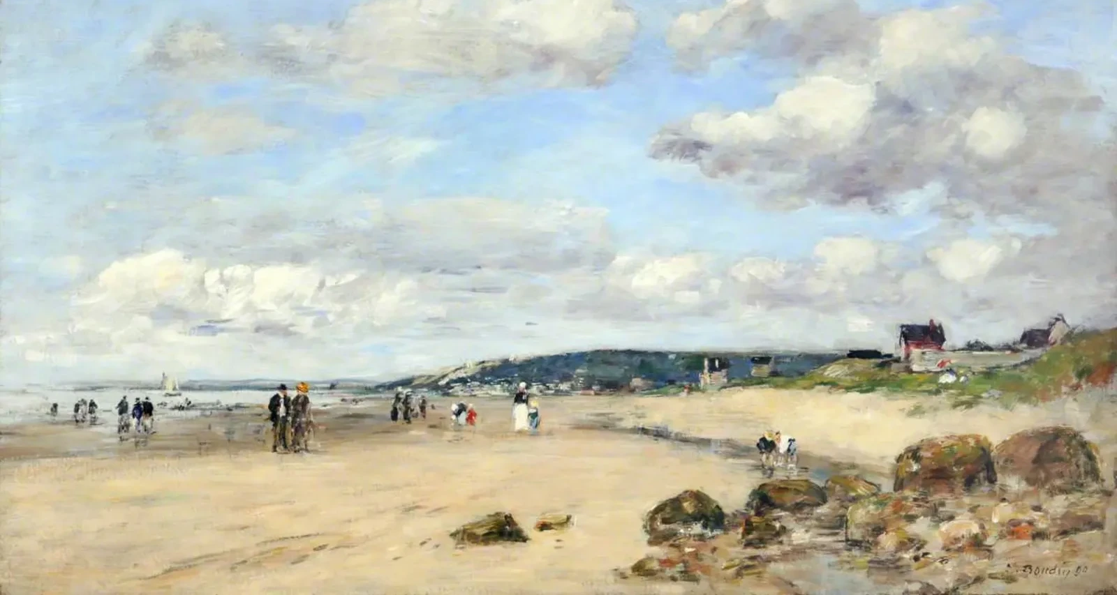 Plage en Normandie, France, Eugène Boudin