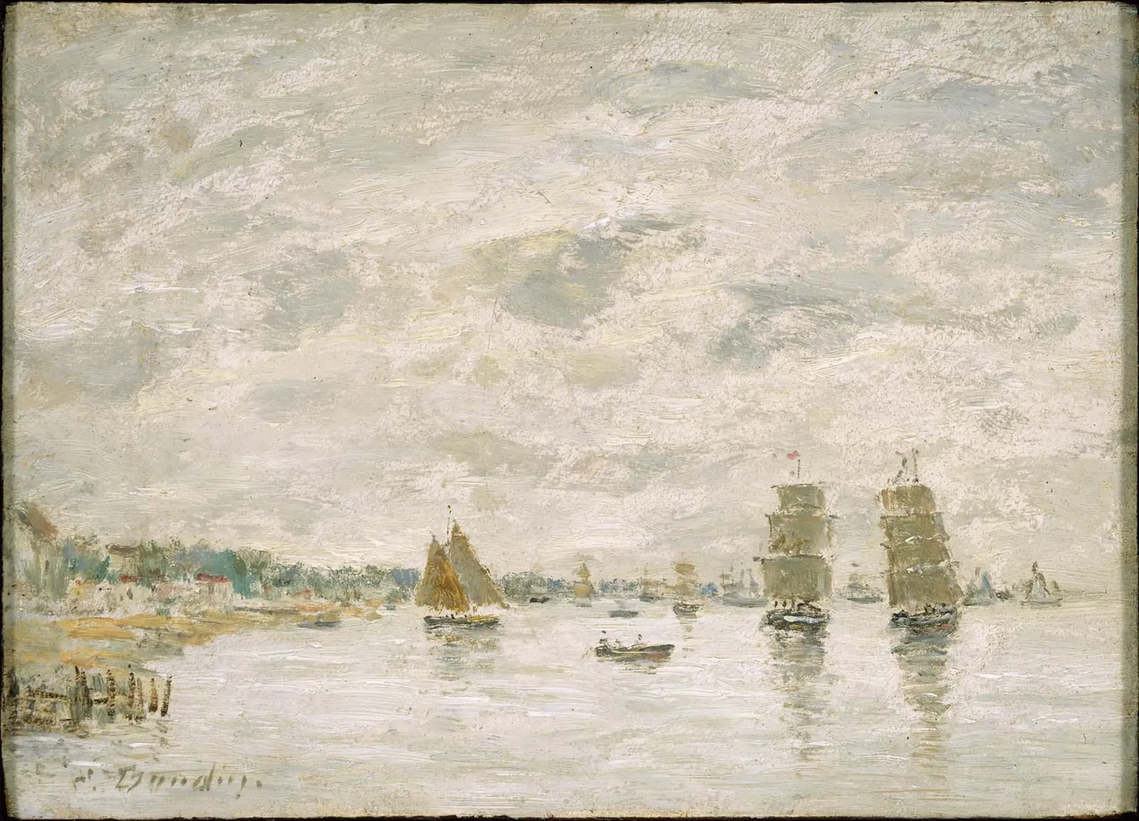 Port Scene, Eugène Boudin