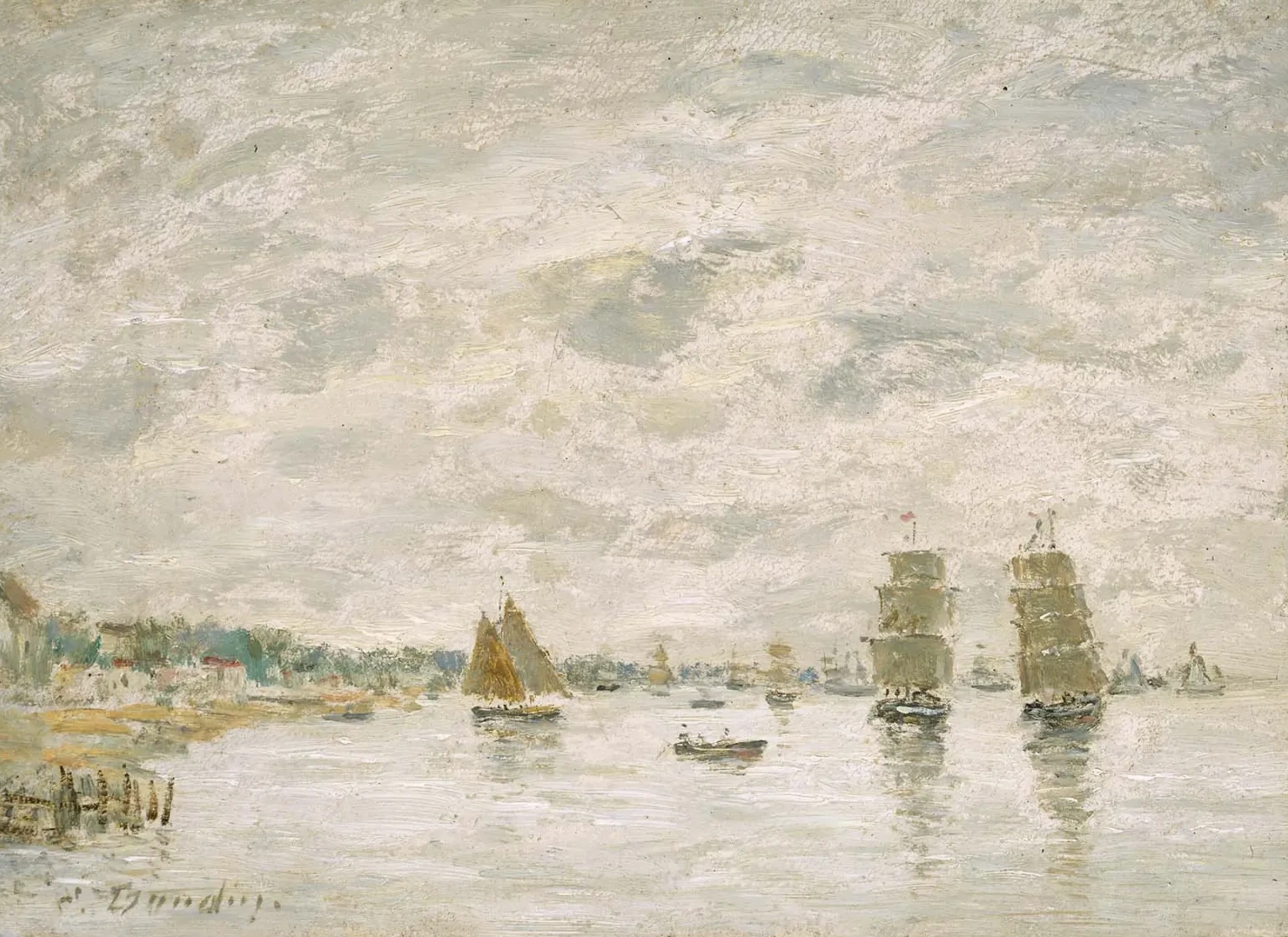 Port Scene, Eugène Boudin