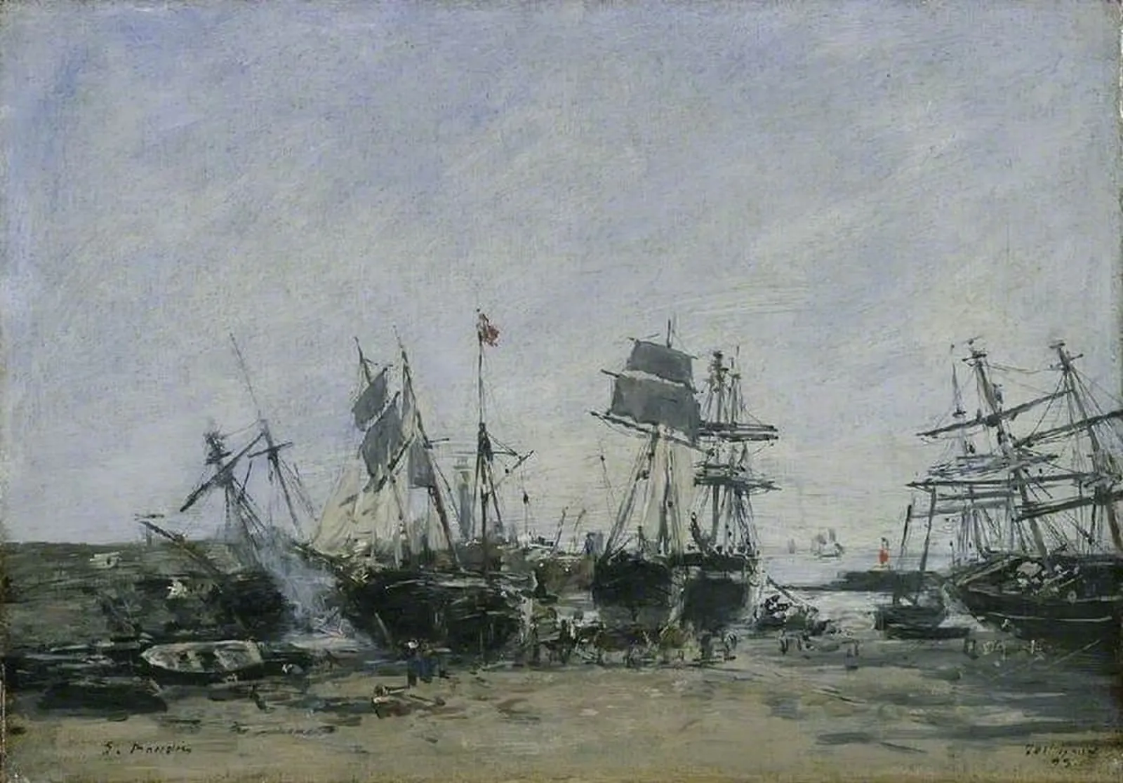 Portrieux, Low Tide, Eugène Boudin