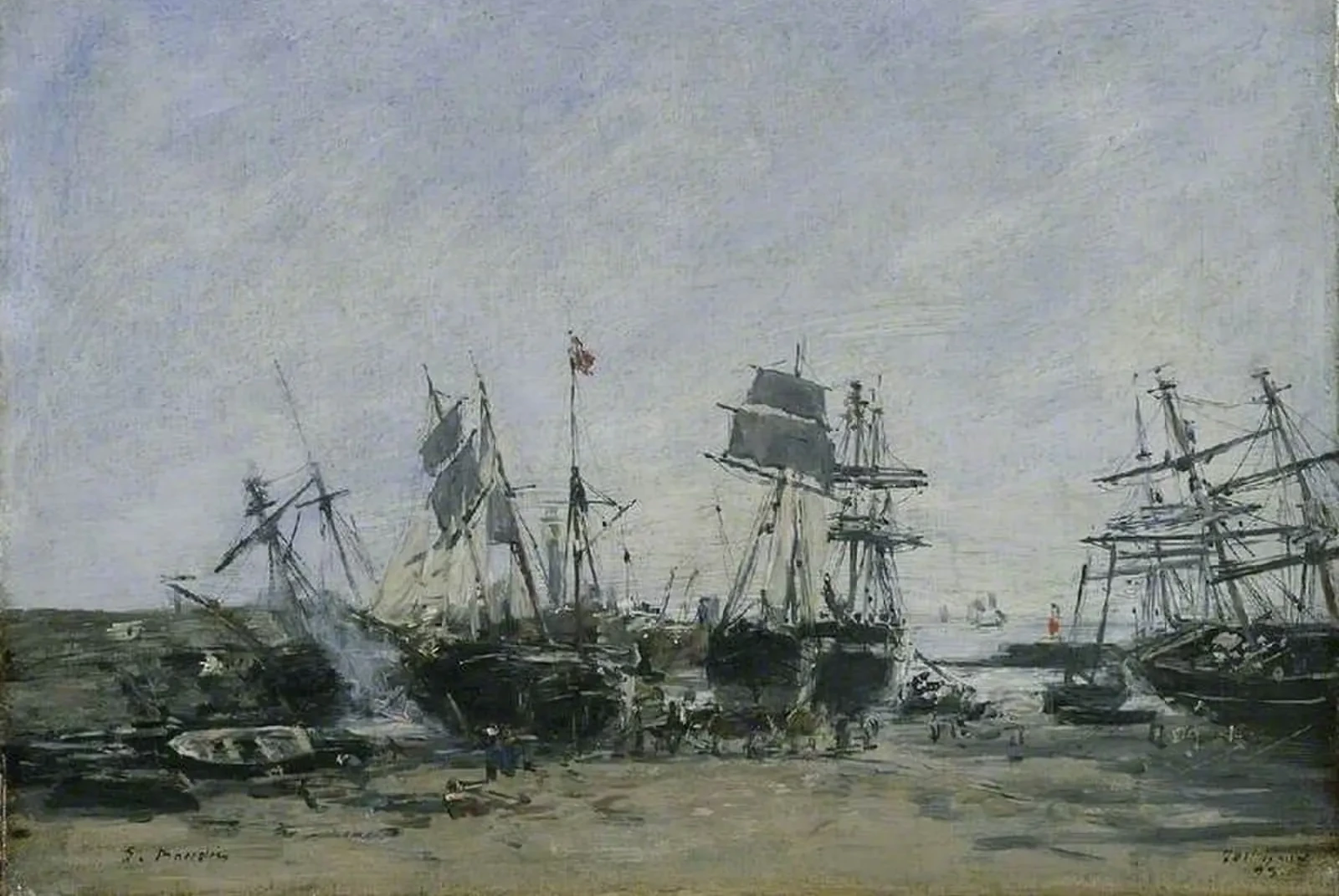 Portrieux, Low Tide, Eugène Boudin