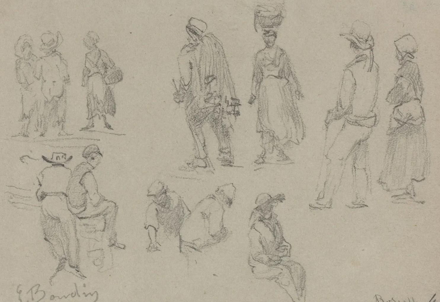 Provincial Figures, Eugène Boudin