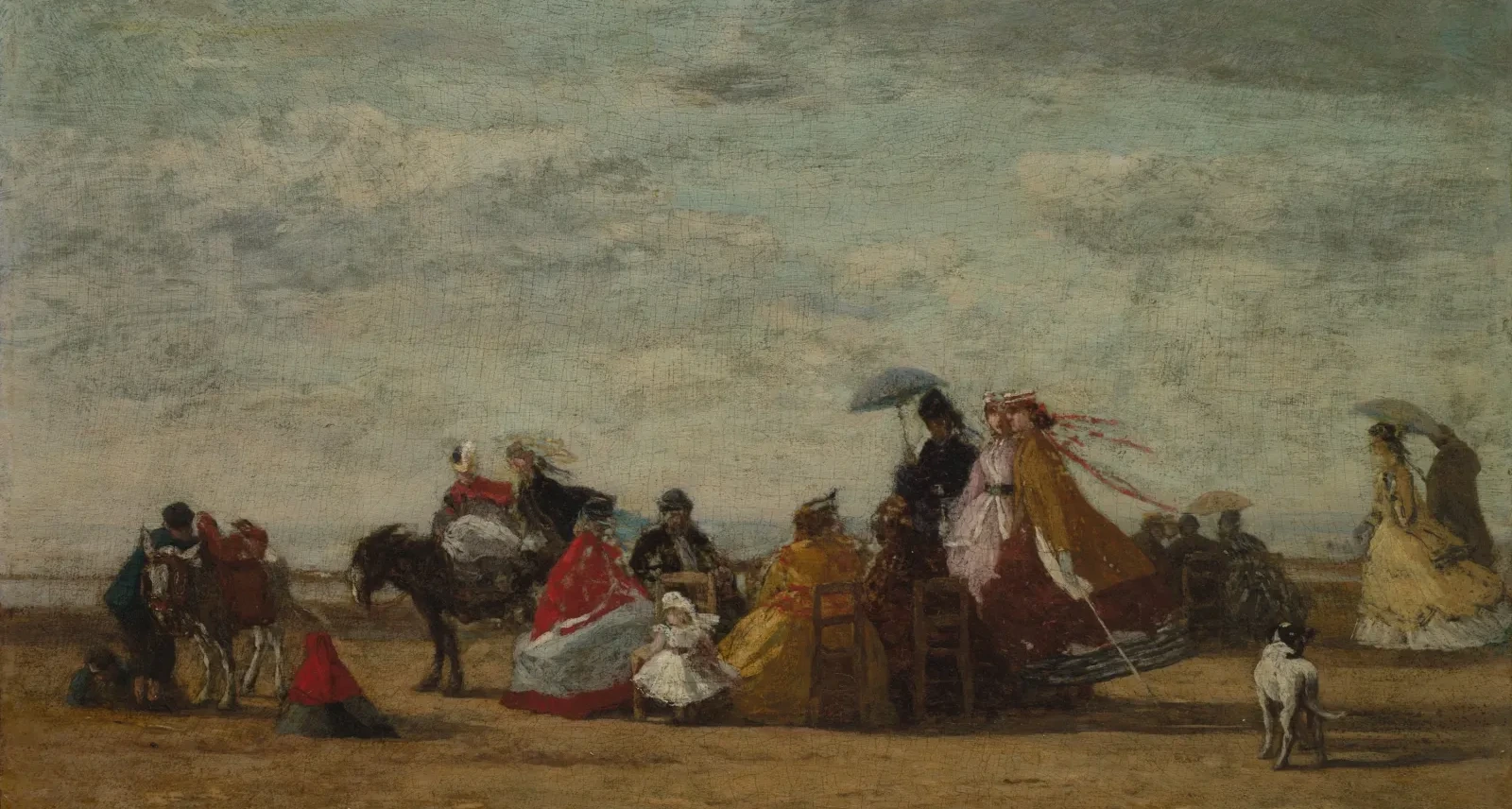 Scène de plage, Eugène Boudin
