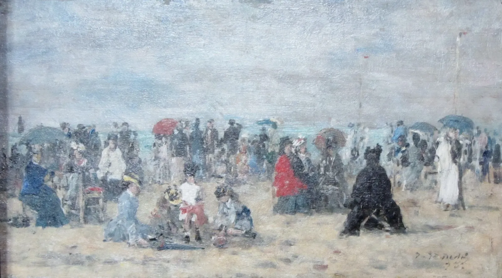 Sur la plage de Trouville, Eugène Boudin