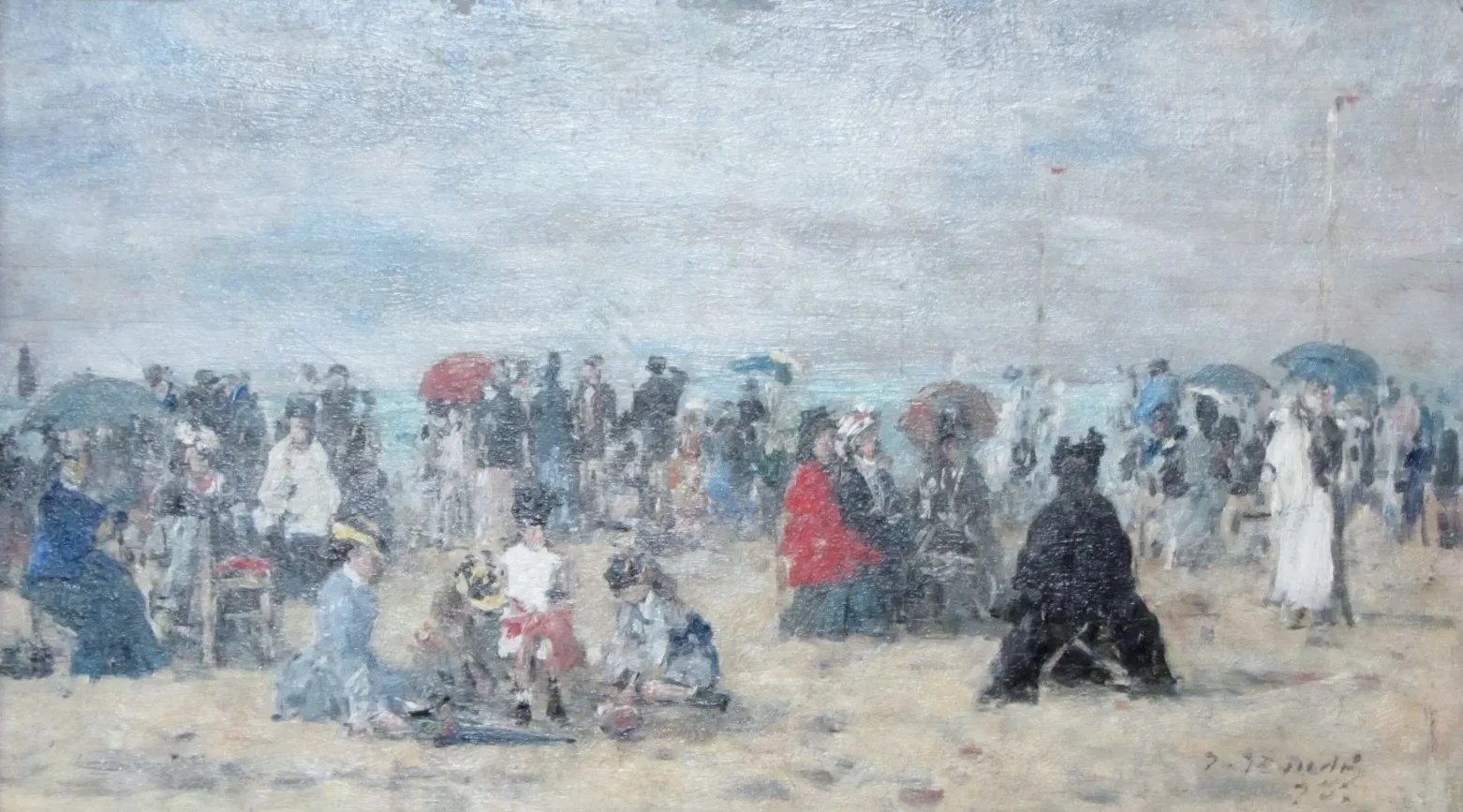 Sur la plage de Trouville, Eugène Boudin