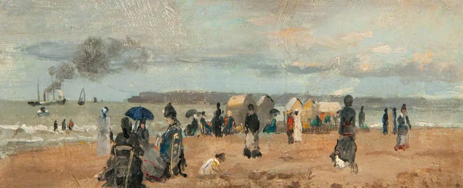 Sur la plage, Eugène Boudin