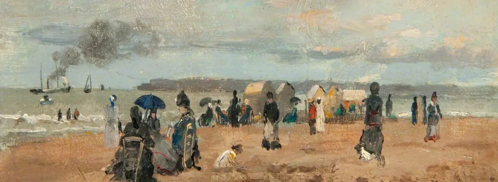 Sur la plage, Eugène Boudin