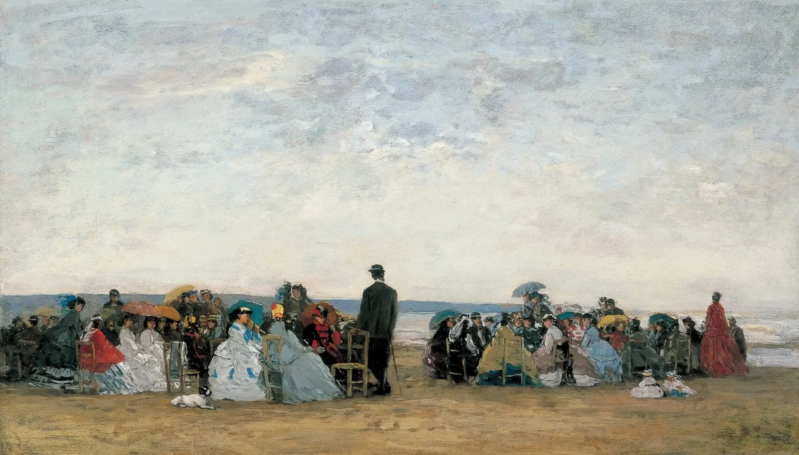 The Beach near Trouville, Eugène Boudin