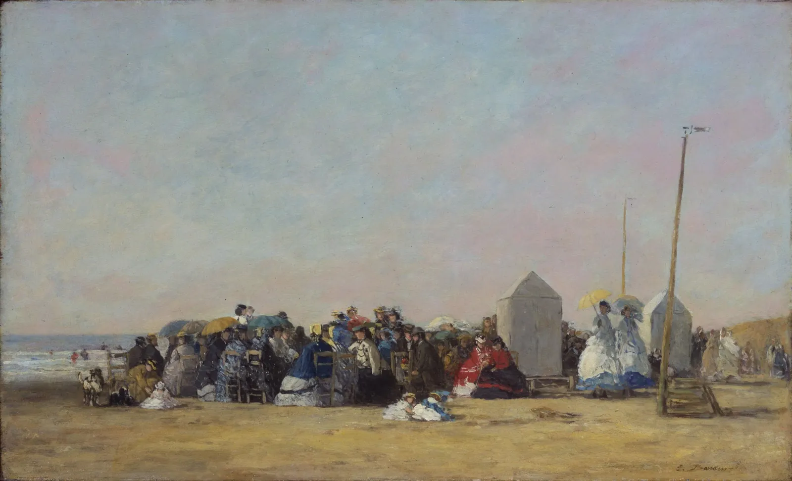 The Beach, Trouville, Eugène Boudin