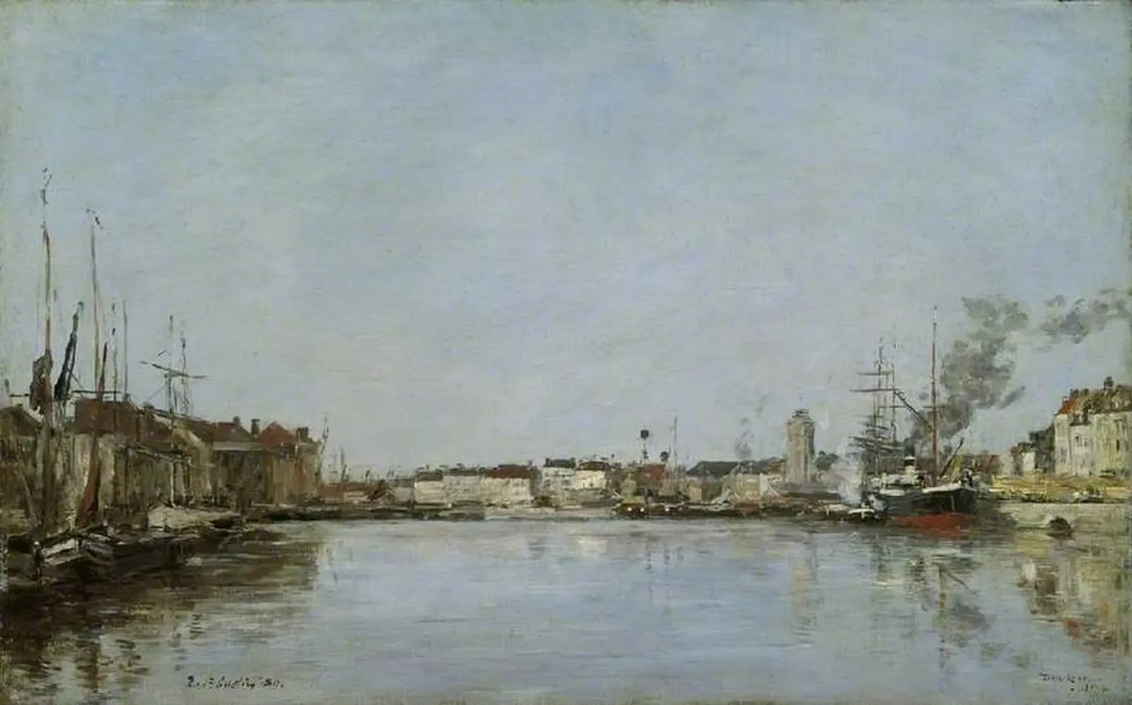 The Dutch Dock, Dunquerque, Eugène Boudin