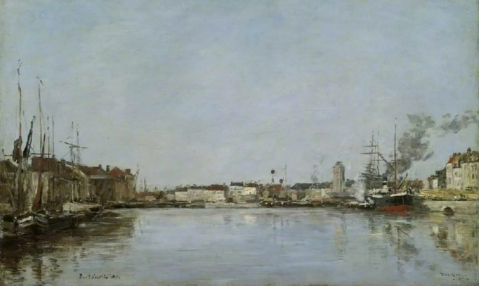 The Dutch Dock, Dunquerque, Eugène Boudin