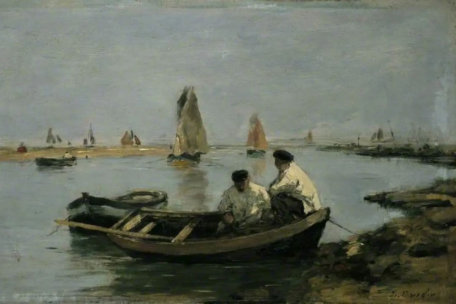 The Estuary, Eugène Boudin