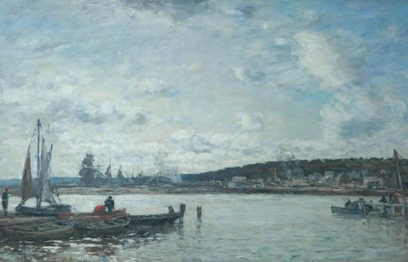 The Ferry at Deauville, Eugène Boudin