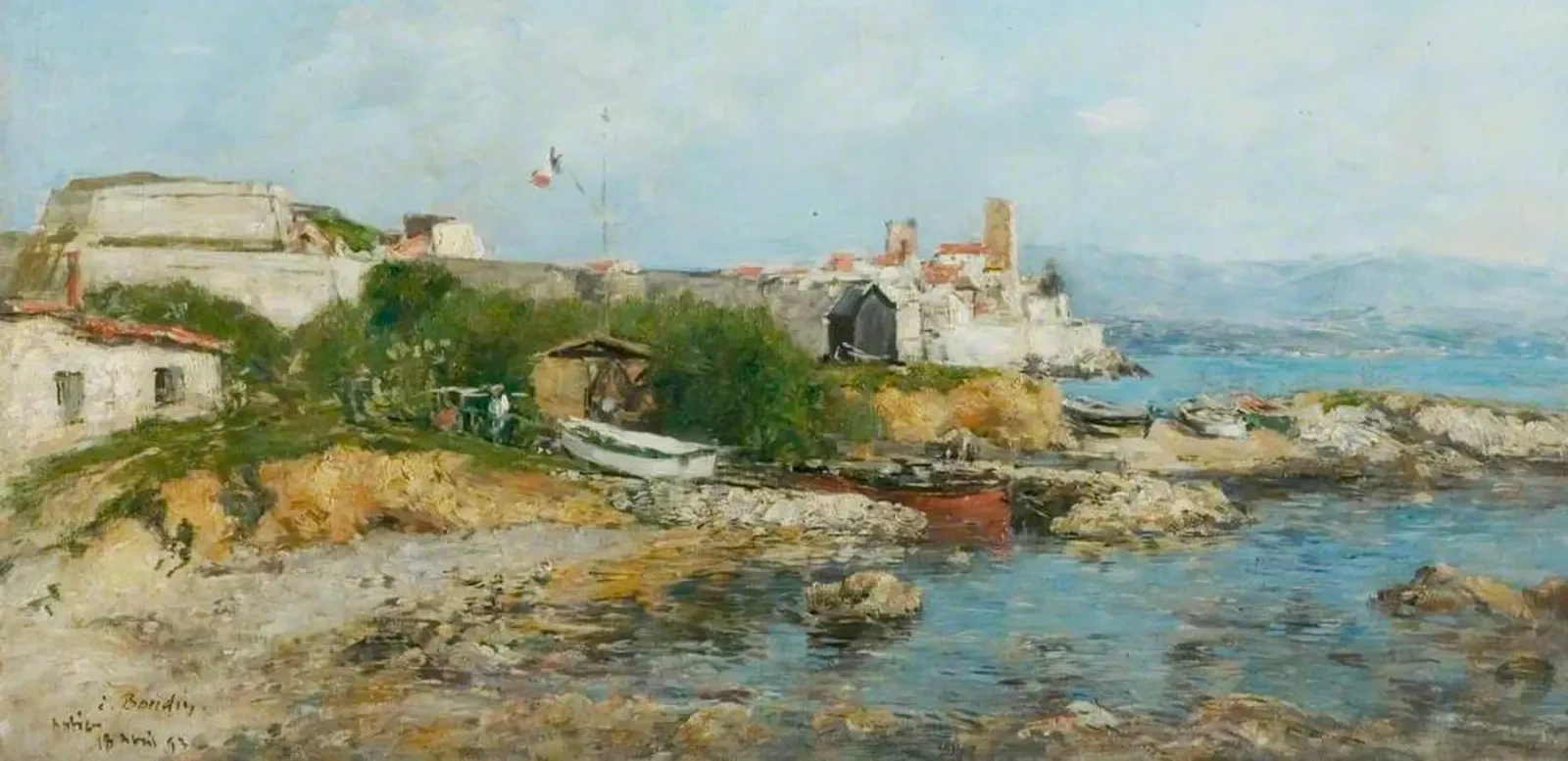 The Fortifications at Antibes, Eugène Boudin
