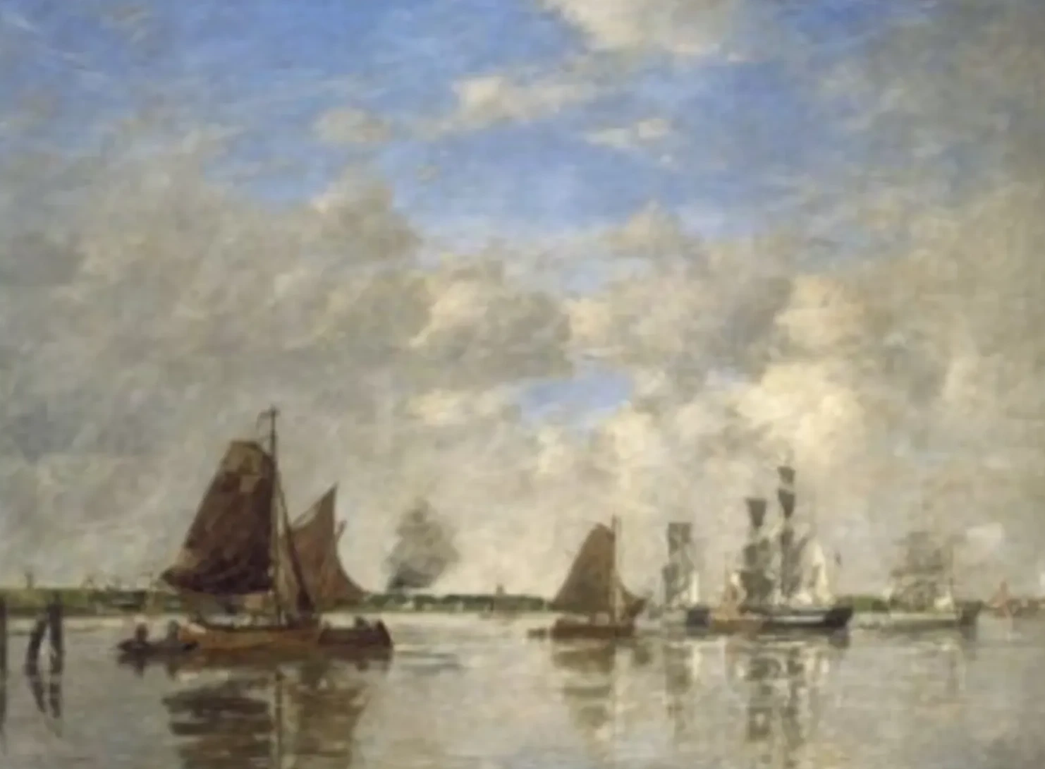 The Meuse at Dordrecht, Eugène Boudin