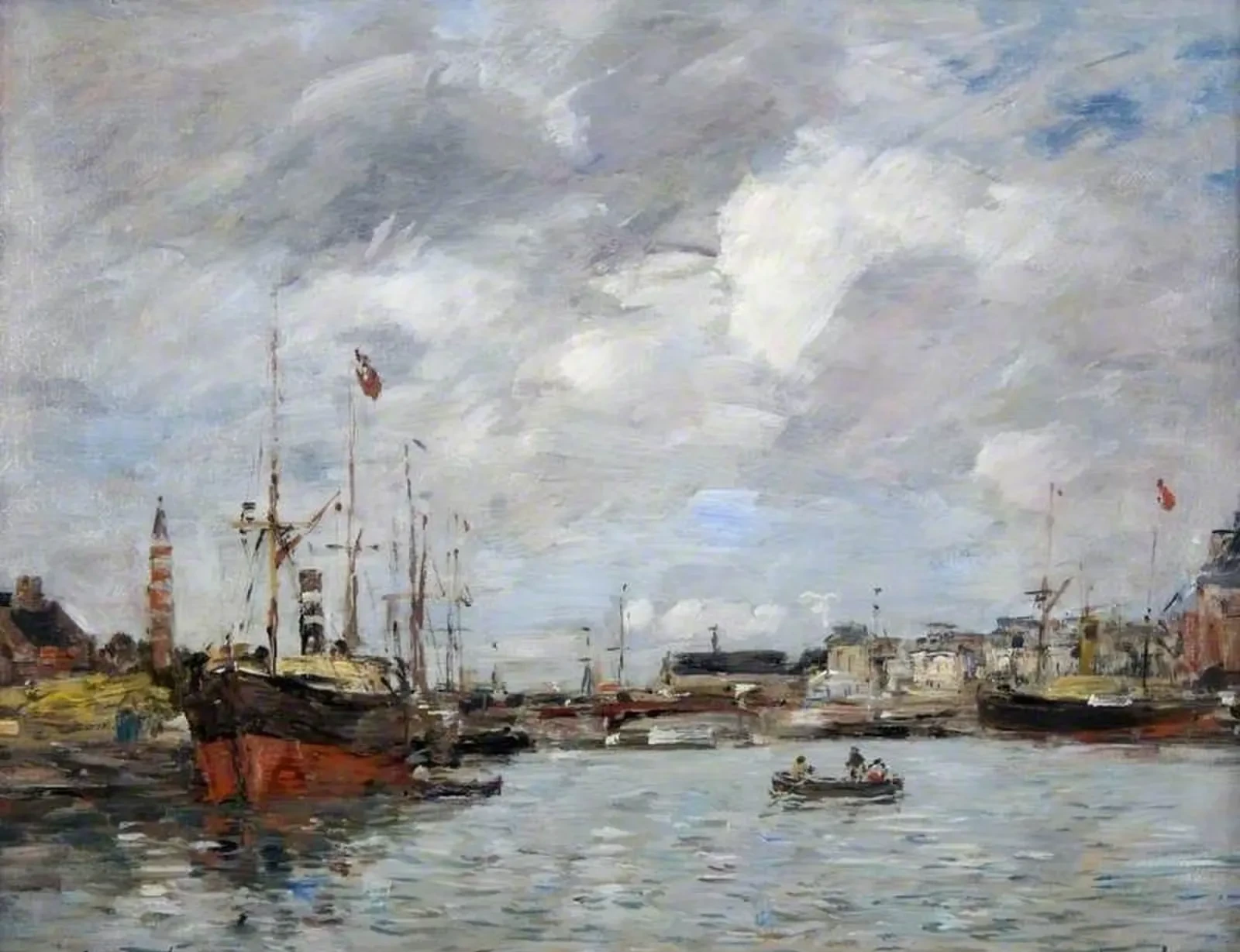 The Port of Trouville, Eugène Boudin