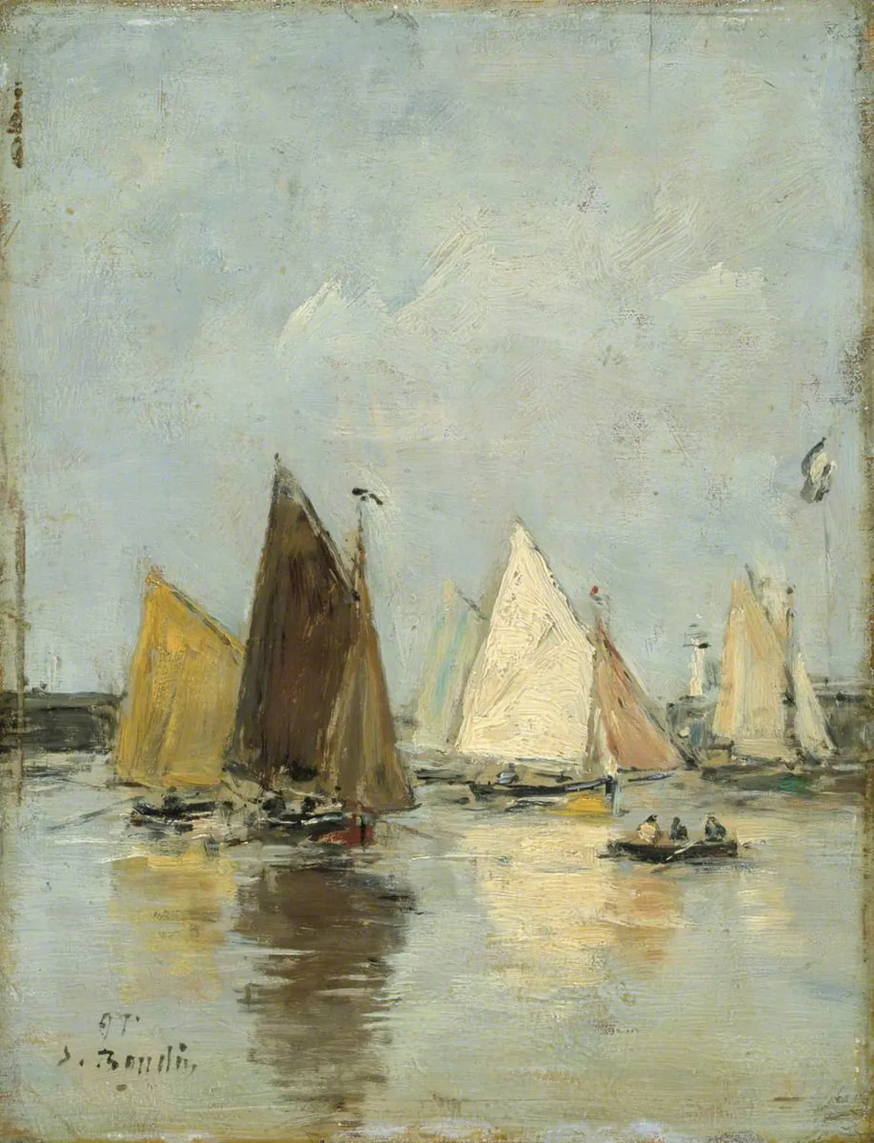 The Return of the Boats, Eugène Boudin