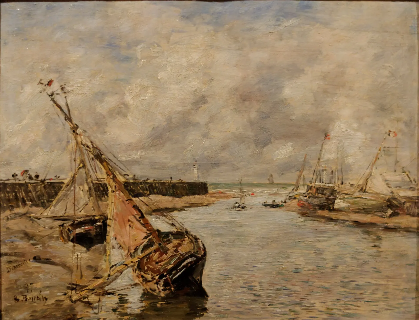 Trouville-Deauville – Low Tide, Eugène Boudin