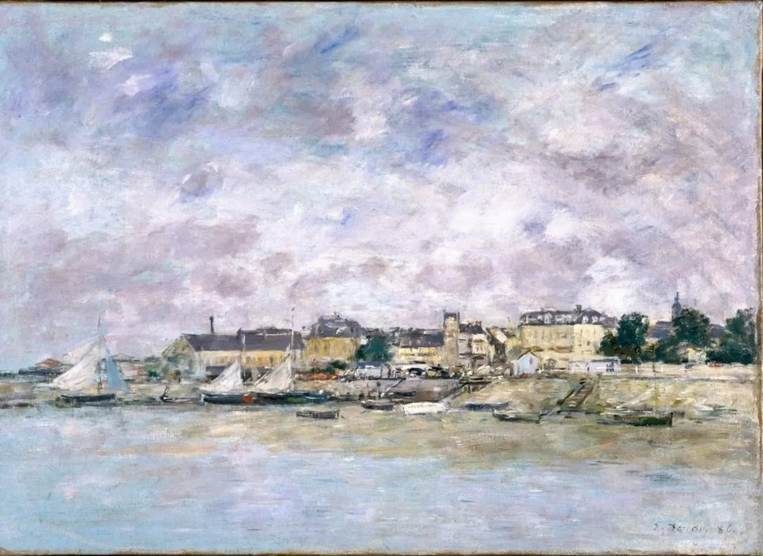 Trouville, le Port, Eugène Boudin