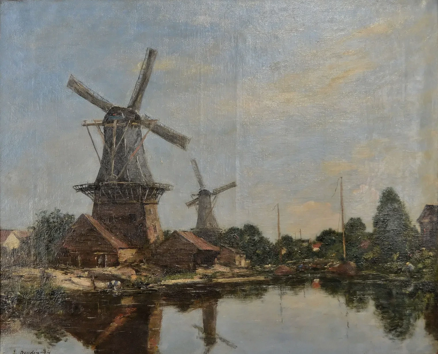 Un Moulin en Hollande, Eugène Boudin