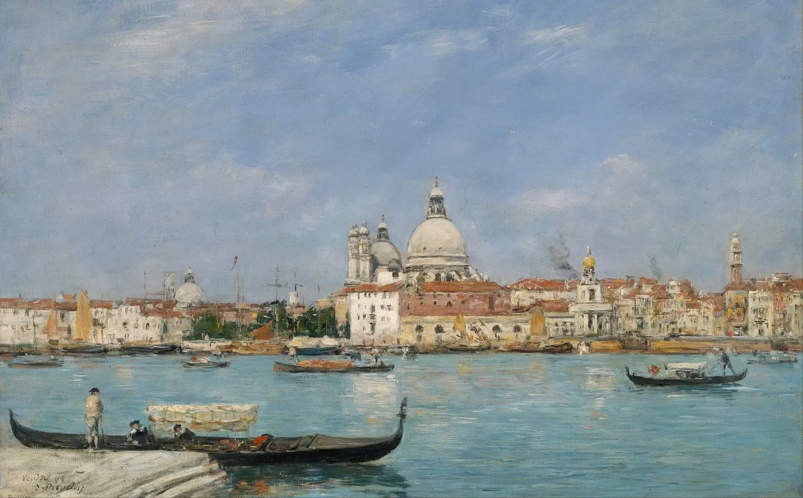 Venice, Santa Maria della Salute from San Giorgio, Eugène Boudin