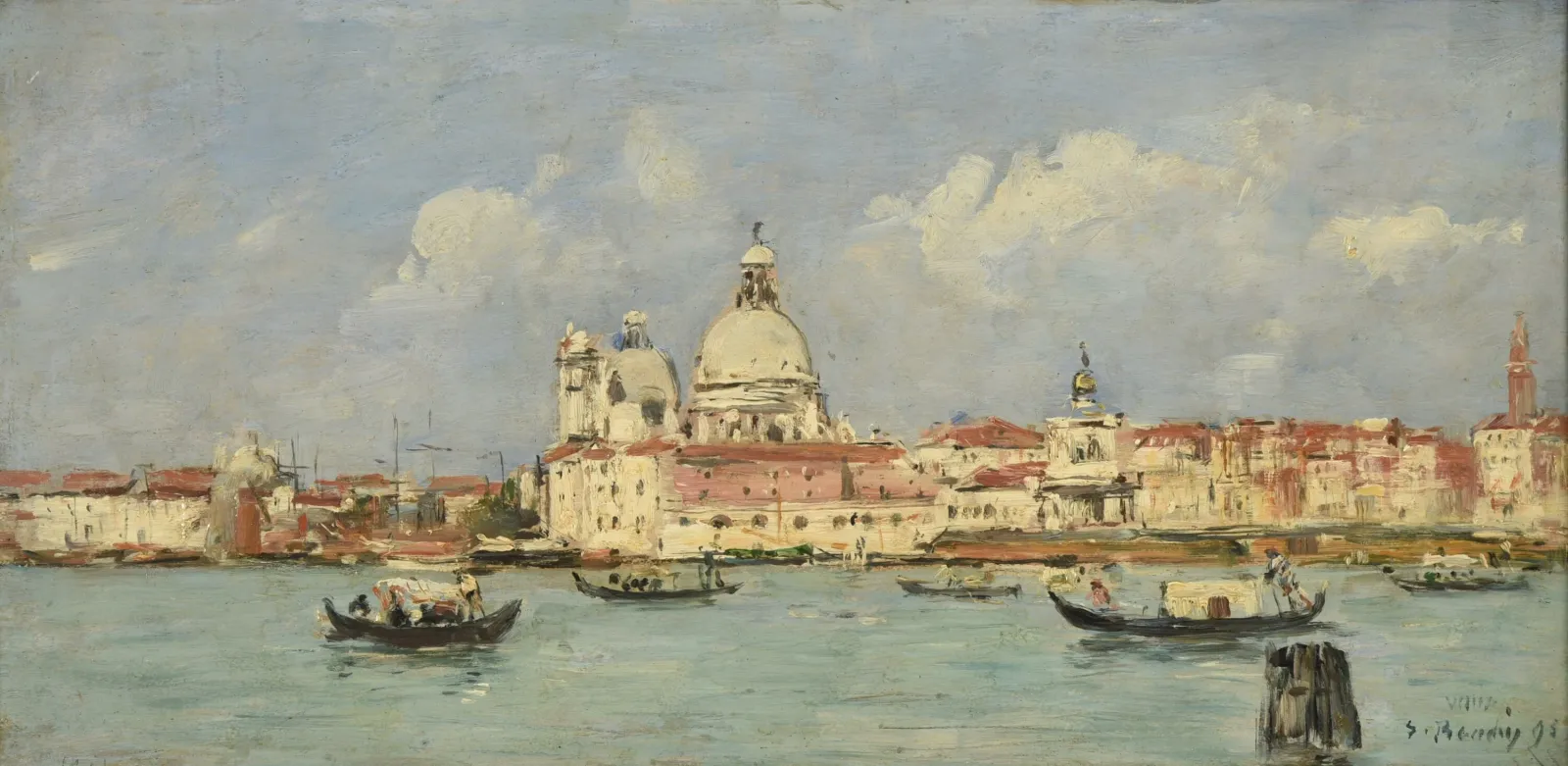 Venise. La douane et Notre-Dame-de-la-Salute, Eugène Boudin