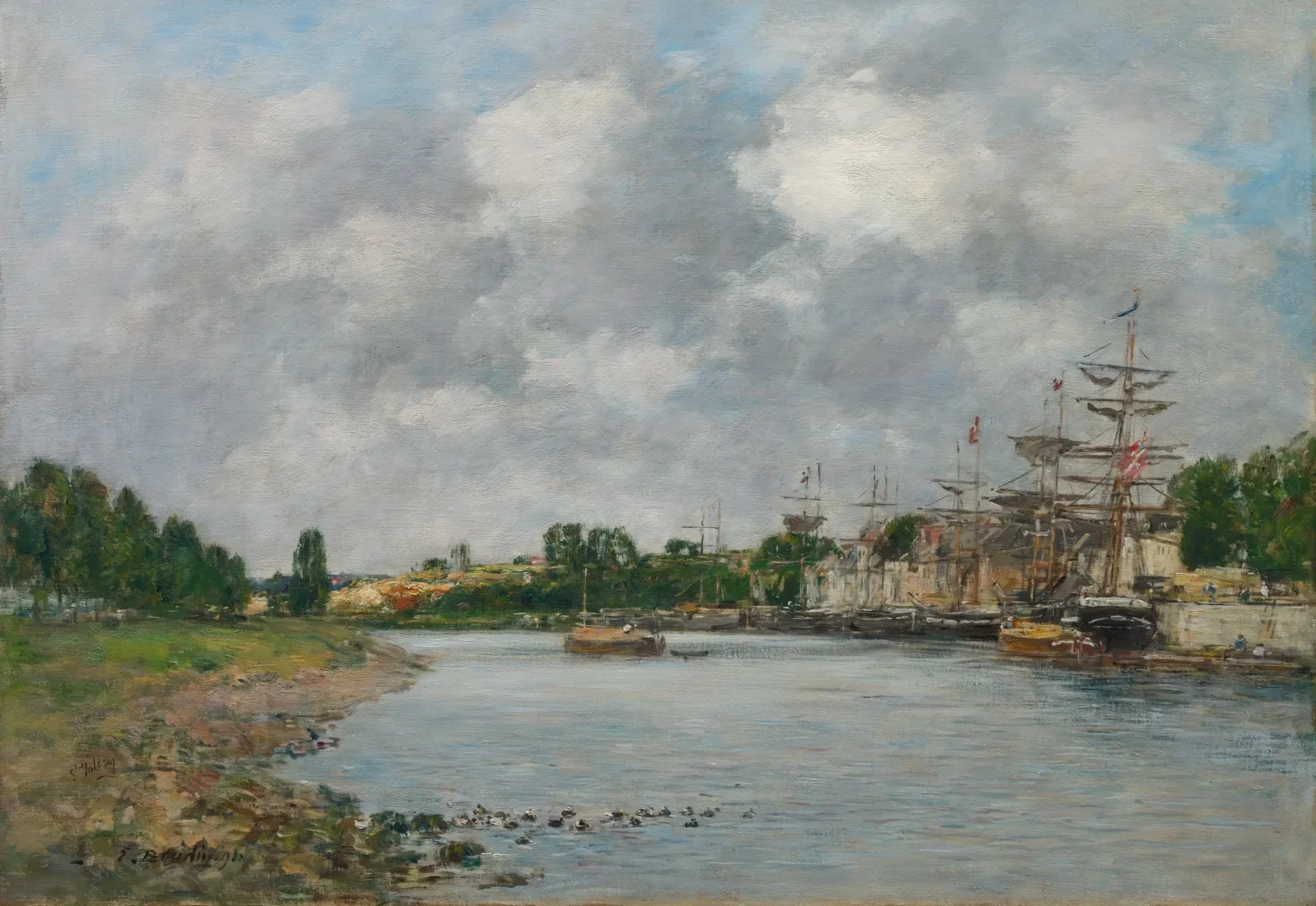 View of the Port of Saint-Valéry-sur-Somme, Eugène Boudin