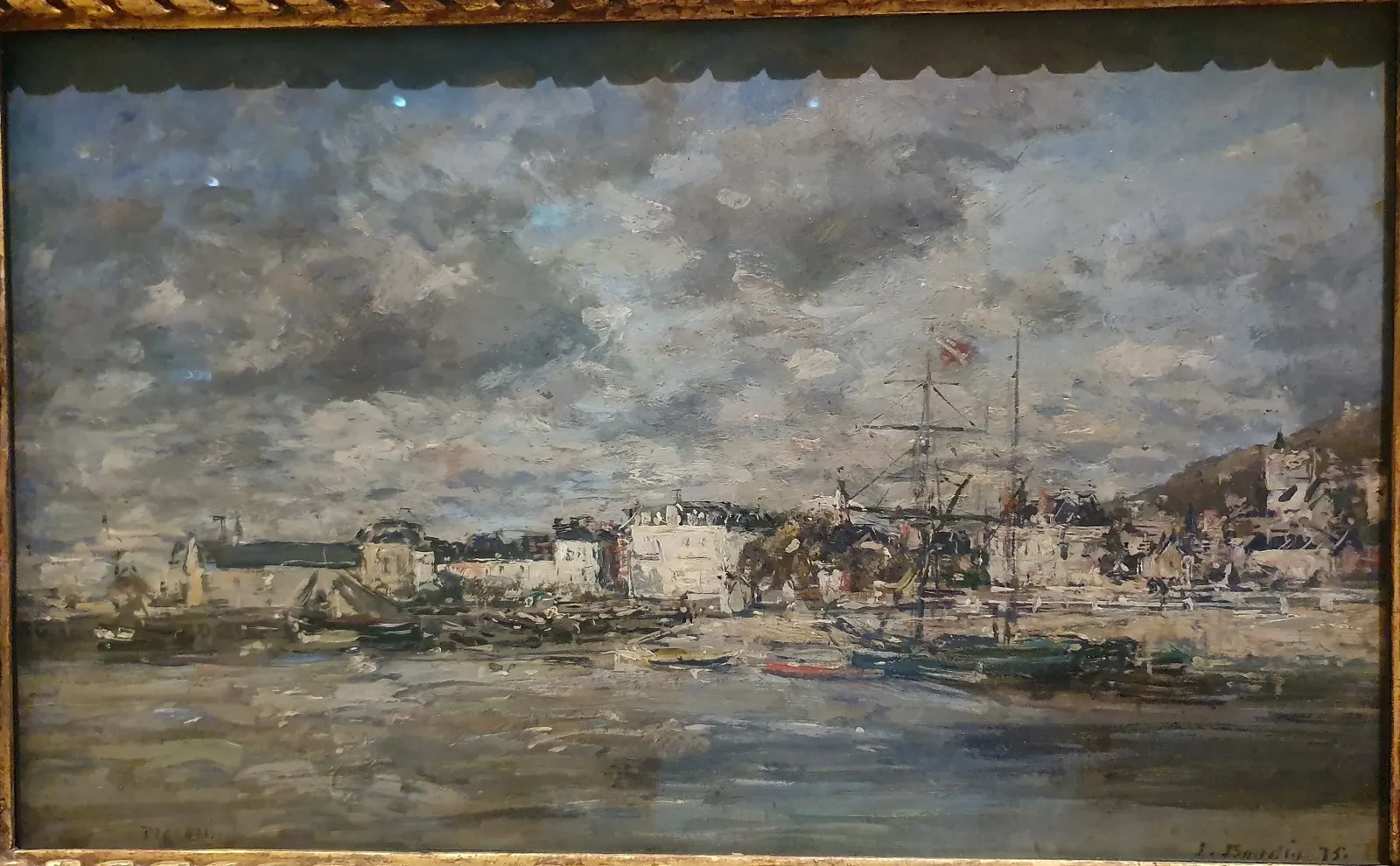 View of Trouville, Eugène Boudin