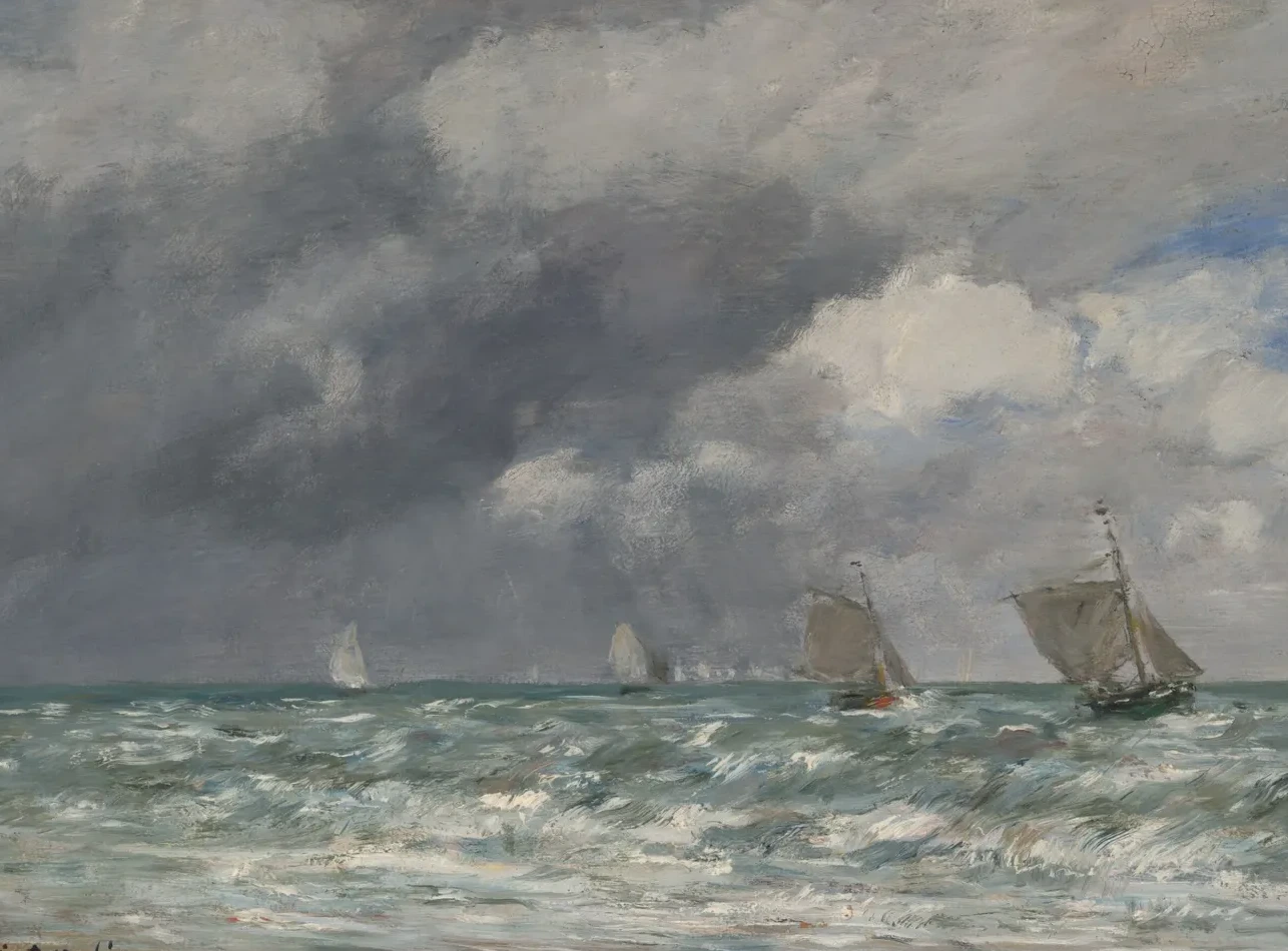Voiliers devant Trouville, Eugène Boudin