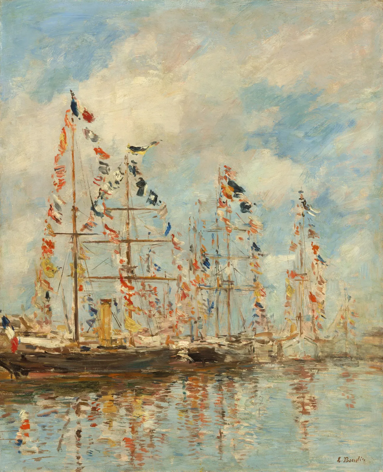 Yacht Basin at Trouville-Deauville, Eugène Boudin