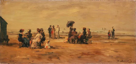 La plage à Trouville