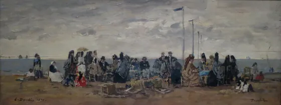 Trouville. Scène de plage
