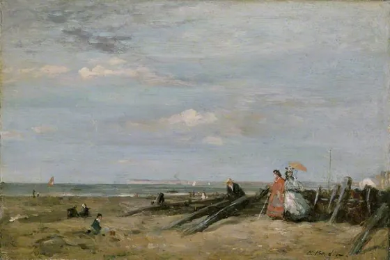 A Beach Scene at Trouville