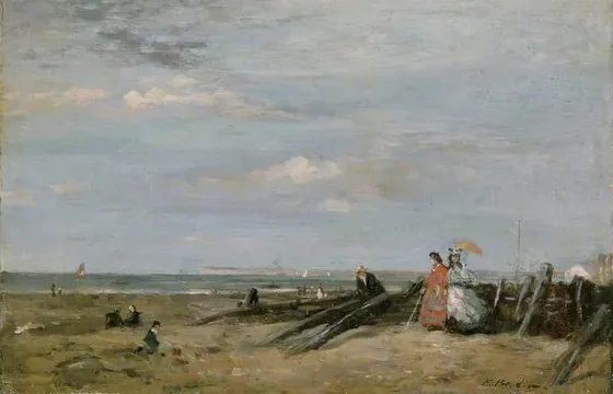 A Beach Scene at Trouville