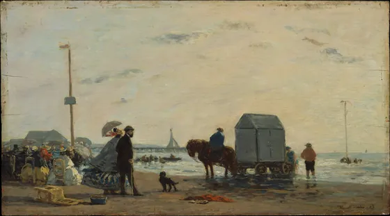 A la plage à Trouville