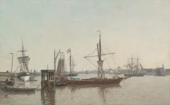 Antwerp: View of the Port from the Tête de Flandres