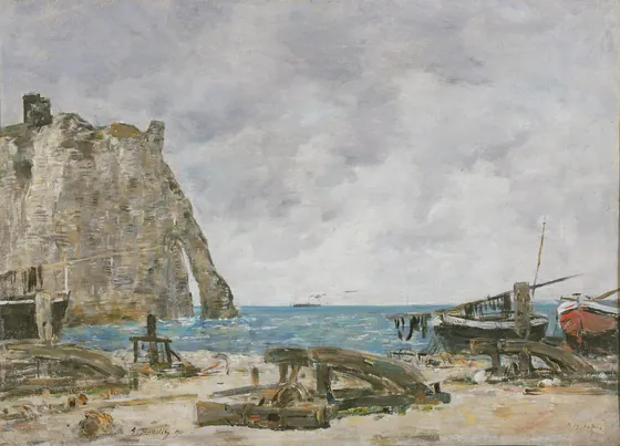 Beach at Étretat