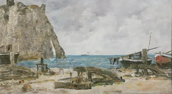 Beach at Étretat
