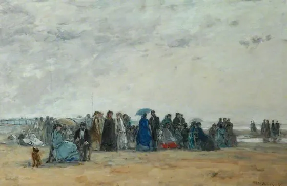 Beach Scene at Low Tide