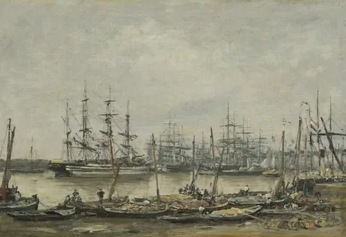 Bordeaux, les quais — Eugène Boudin