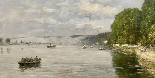Caudebec-en-Caux, bateaux sur la Seine