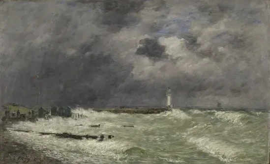 Coup de vent devant Frascati, Le Havre — Eugène Boudin