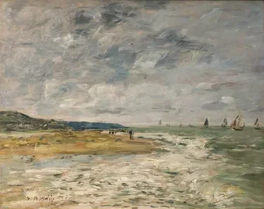 Deauville. Le rivage