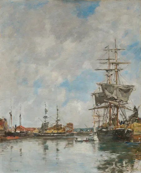 Port de Deauville — Eugène Boudin