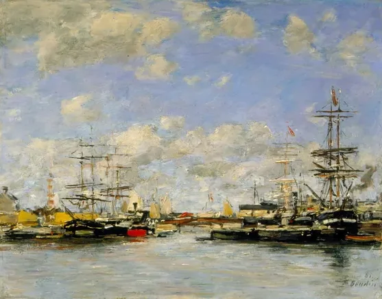 Deauville - L'anse — Eugène Boudin