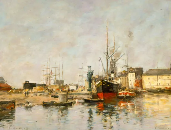 Eugène Boudin - Havre. Ancoradouro da barra, 1889