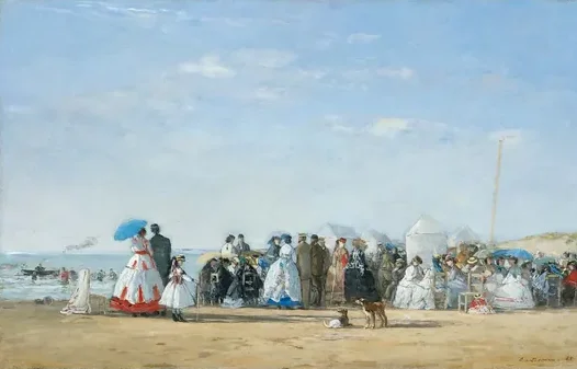 Fashionable Figures on the Beach